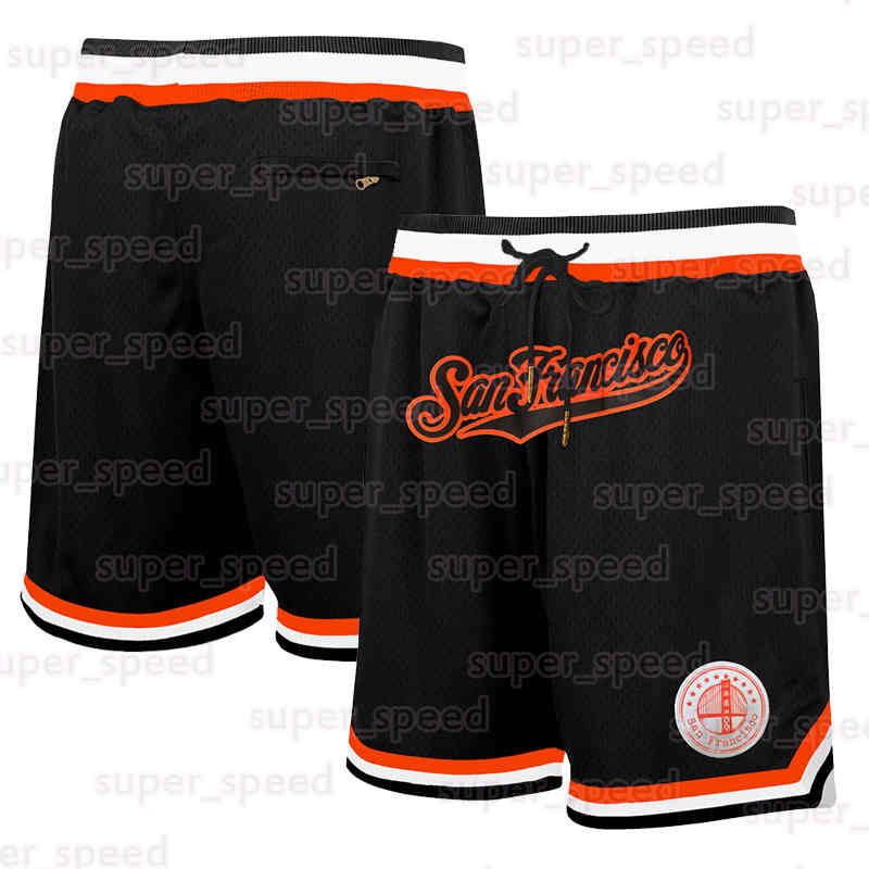 Men's San Francisco Basketball Shorts Adult Mens Unisex Women 8 24 Black Mamba With Pockets Mesh Embroidered Stitched Running Pants For Party