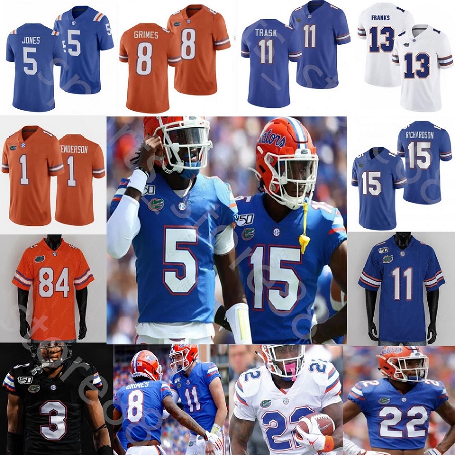 NCAA Richardson Pitts Tebow Mertz Etienne Pearsall James Wilson lll Webb Burke Douglas Livingston Castell Mitchell Searcy Odom Football Jersey