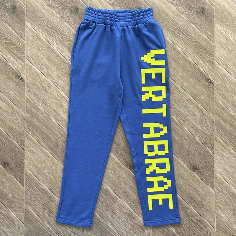 Vertabrae Sweatpants Multi Color Couples Casual 3D Letter Elastic Waisted Sports Jogging Pants Men Women 240907Z