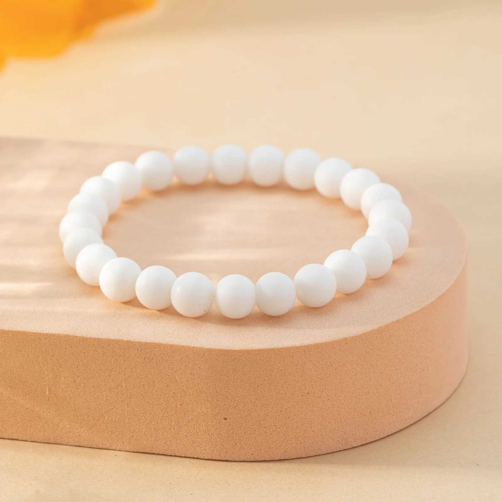 1Pcs/8mm natural stone frosted bead bracelet set semi precious gemstone bead bracelet yoga crystal elastic bracelet W240913