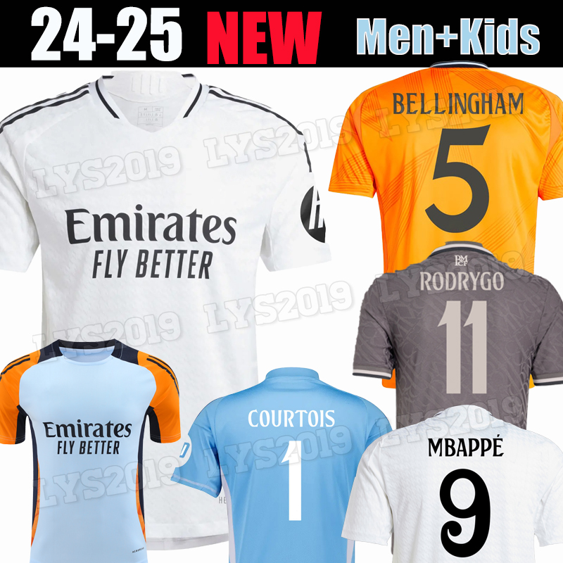 2024 BELLINGHAM VINI JR soccer jerseys Tchouameni MBAPPE 24 25 football shirt Real Madrids CAMAVINGA Rodrygo Camisetas men kids kit uniforms fans player Camavinga
