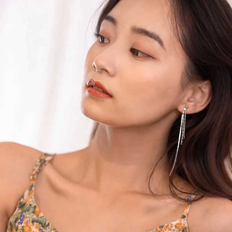 Temperament Tassel Long Drop Earrings Women Painless Mosquito Coil Ear Clip Without Piercing Jewelry Ear CuffX240913