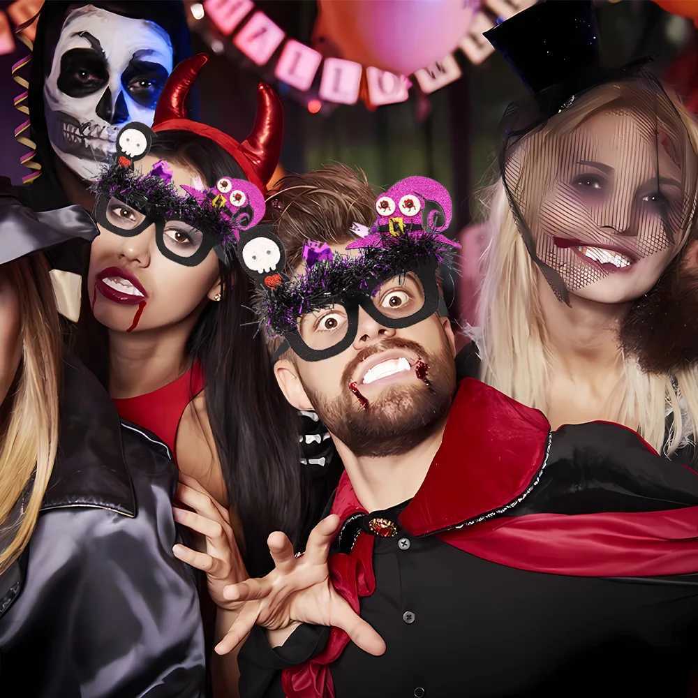 Other Fashion Accessories Scary Happy Halloween boo Glasses Spider Pumpkin skull kids Trick or Treat Party Decoration Cosplay Photo prop H240913