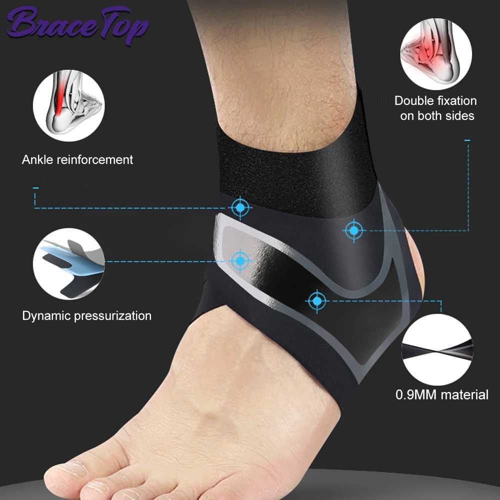 1Pair Sport Ankle Stabilizer Brace Compression Ankle Support Tendon Pain Relief Strap Foot Sprain Injury Wraps Run Basketball Y240913