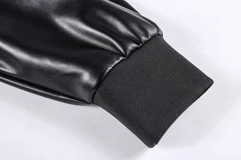 Mens Winter Thick Bomber Flight Leather Jacket Male Skin Biker Motorcycle Outwear Coats Soft Air Force Pilot Leather JacketsX240913