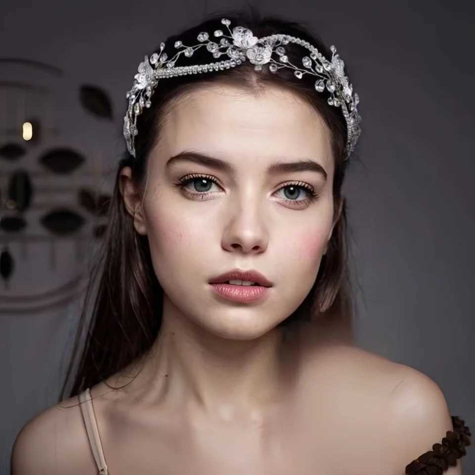 Bride Headbands Wedding Head Jewelry Crystal Pearl Hair Belt Bridal Hair Accessories Wedding Headdresses For Girlfriend HP573X240913