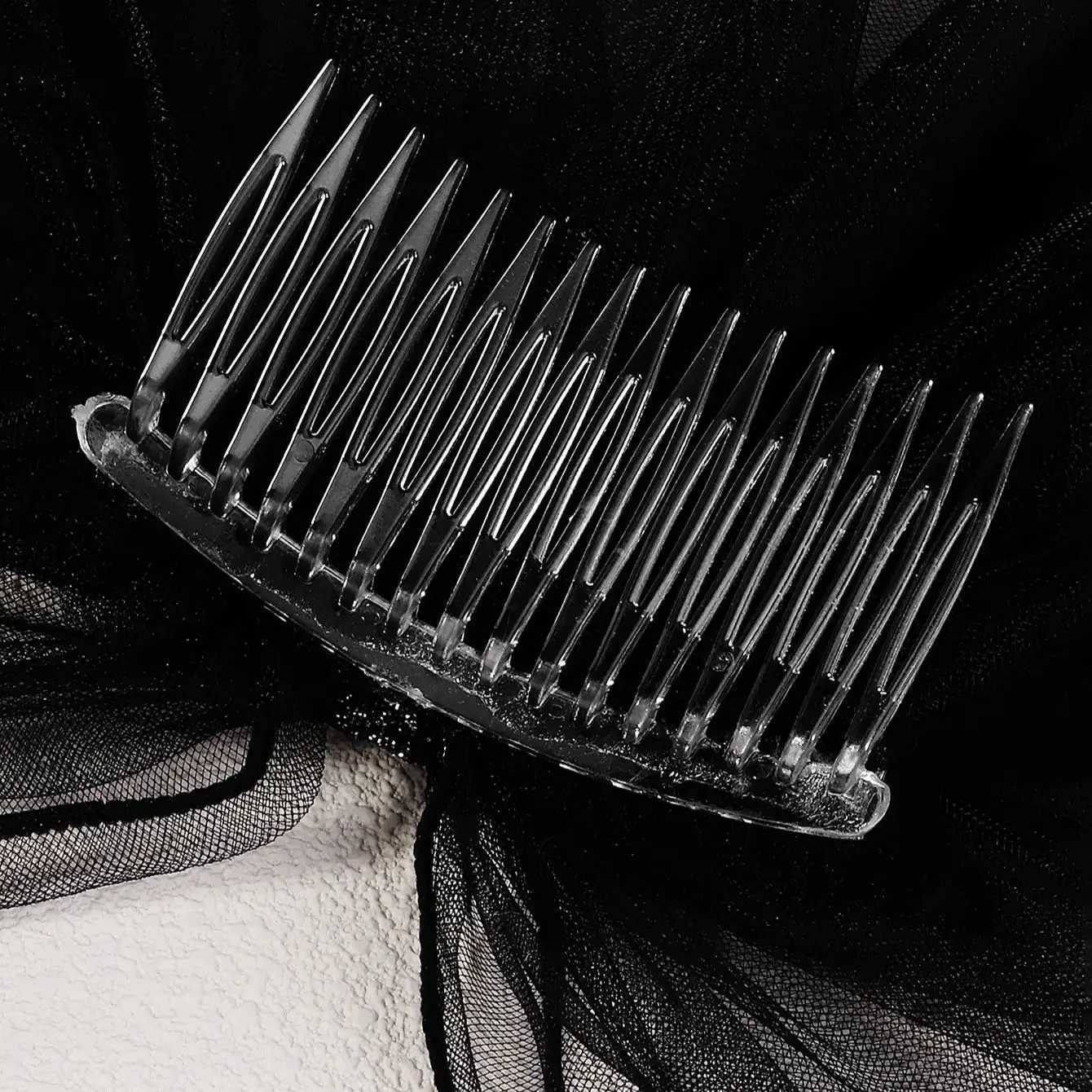 Miallo Elegant Bridal Wedding Headdress White Mesh Headpiece Imitation Pearl Bow Short Veil Back Head Decor Hair AccessoriesX240913