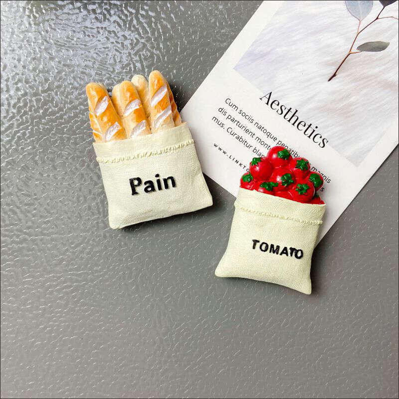 1Pc Simulation Food Fridge Magnet Refrigerator Magnetic Sticker Paste Photo Resin Tomato Egg Teapot Milk Home Kitchen Decor Gift
