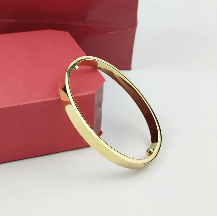 Classic K Gold Bracelet Designer 3-Color Screw Bracelet Exquisite Accessory Designer Jewelry Wide and Narrow 2 Styles Diamond Bracelet 16-21 Sizes Designer Bracelet