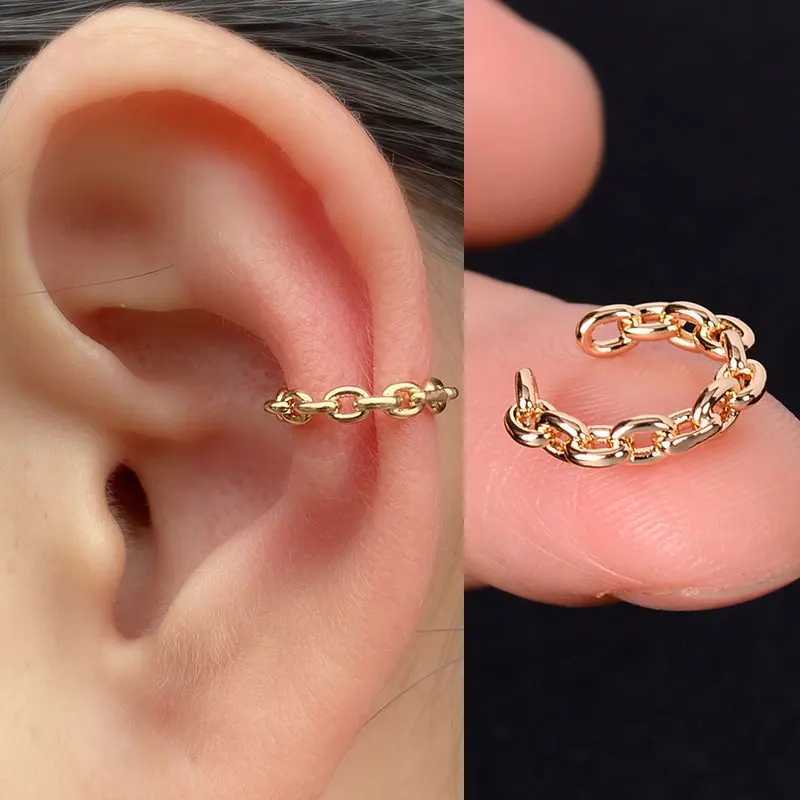 Stackable Earrings Without Ear Hole Star Wrap Clip On Earrings Earcuff for Women Ear Screen Climb Cuffs Fake Piercing One pairX240913