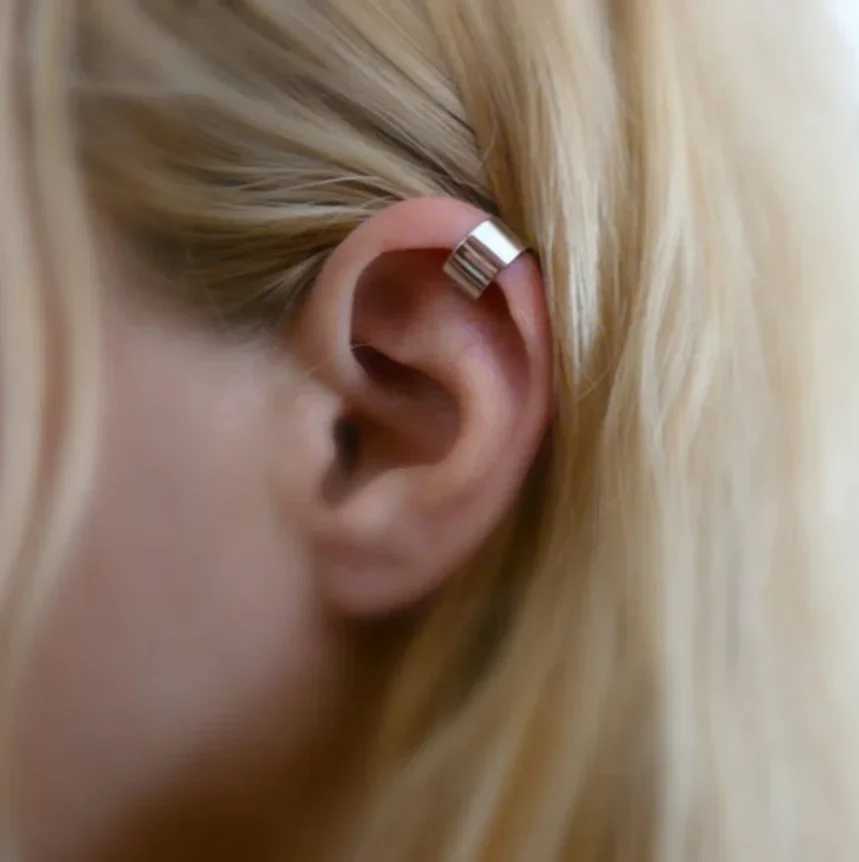 Punk Stainless Steel Ear Cuff Ear Clip For Women Men Cuff Wrap No Pierced C Shape Earrings Clips Non-Piercing Cartilage JewelryX240913