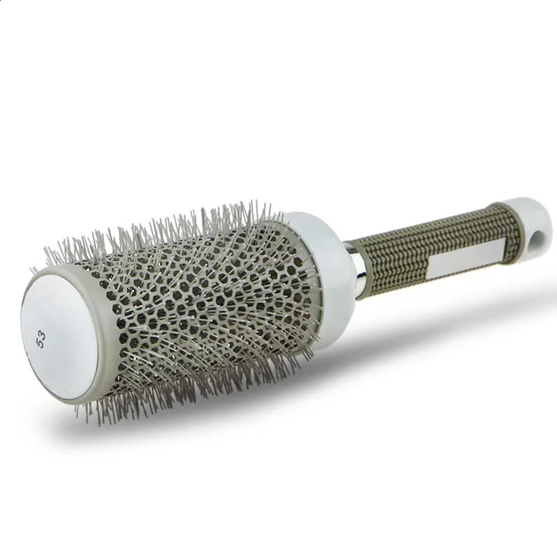 6 Size Hair Brush Nano Hairbrush Thermal Round Barrel Comb Hairdressing Salon Styling Drying Curling 240911
