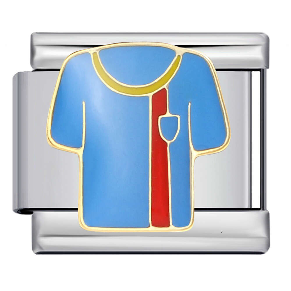 Sports Series Italian Modular Stainless Steel Elastic Splicing Bracelet Accessories Fit 9mm Bracelet Jewelry DIY Making Gifts