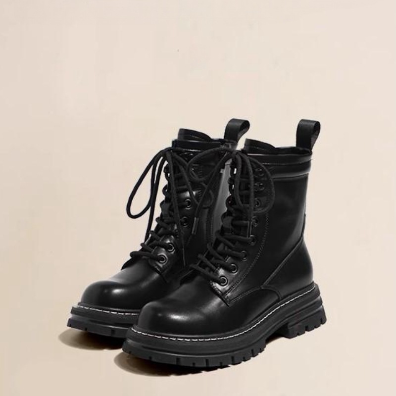 Women's Boots New Black Brown Fur Ankle Boots for Women Autumn Winter Padded Cotton Shoes Warm Thick Bottom Snow Short Botines