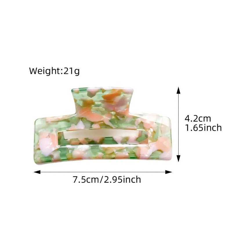 7.5cm Acetate Hair Claw Clips Medium Elegant Hairgrips Korean Hair Shark Clip Fashion Hair Accessories for Women Headdress NewX240912