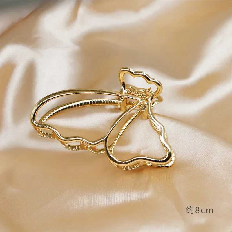 Korean Fashion Gold Hair Claw Clip Butterfly Geometric Elegant Hair Clip Claw Clamp for Girls Headwear Women Hair AccessorieX240912