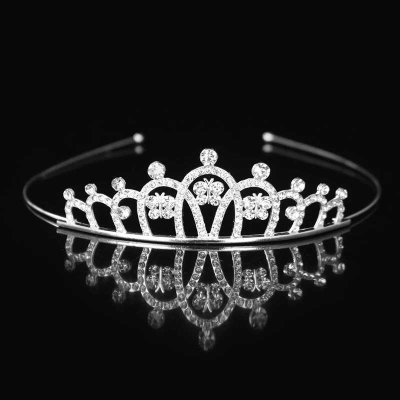 Beautiful Cute Kid Princess Tiaras and Crowns Crystal Headband Bridal Crown Wedding Party Hair Accessories Girls Fashion JewelryX240913