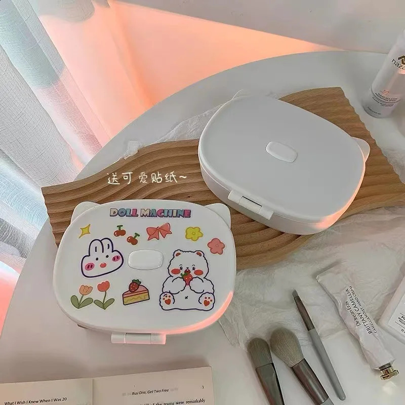 Makeup Organizer with Mirror Large Capacity Jewelry Rack Cosmetic Organizer Skincare Lipstick Cosmetic Storage Box Vanity Mirror 240905