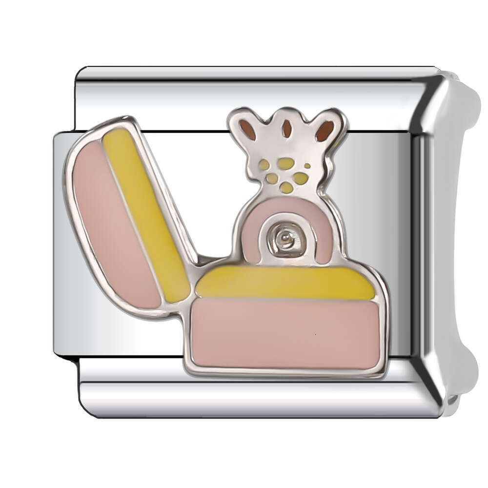 2024 Women's Gift Fit 9mm Stainless Steel Italian Charms Bracelet Links Beads Bracelet DIY Handmade Italian Style Trendy Birthday Gift