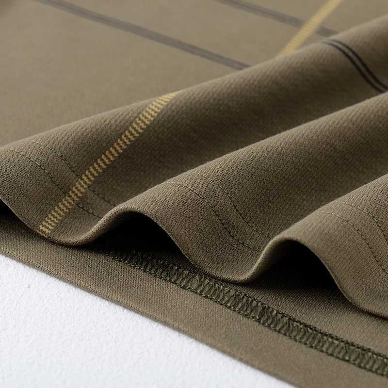 MLSHP Spring and Autumn Mens Polo Shirt High Quality Long Sleeve Business Casual Striped Mens Polo Shirt Camiseta Masculina 3XL W240913