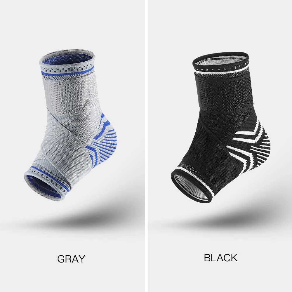 Knitted Bandage Basketball Fitness Ankle Socks Sport Riding Anti-Skid Silicone Ankle Protector Y240913