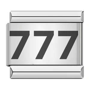 Laser Carving Chess and Card Game Italian Module Stainless Steel DIY Splicing Elastic Bracelet Italian Charm Bracelet Fit 9mm Bracelet Jewelry DIY Mak