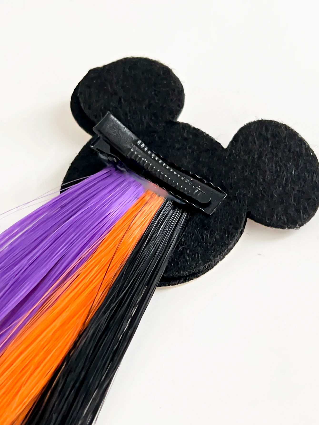 Hair Clips Barrettes 1Pcs Halloween Wig for Girls Women Colored Extensions Accessories Hairpin Party Present H240913