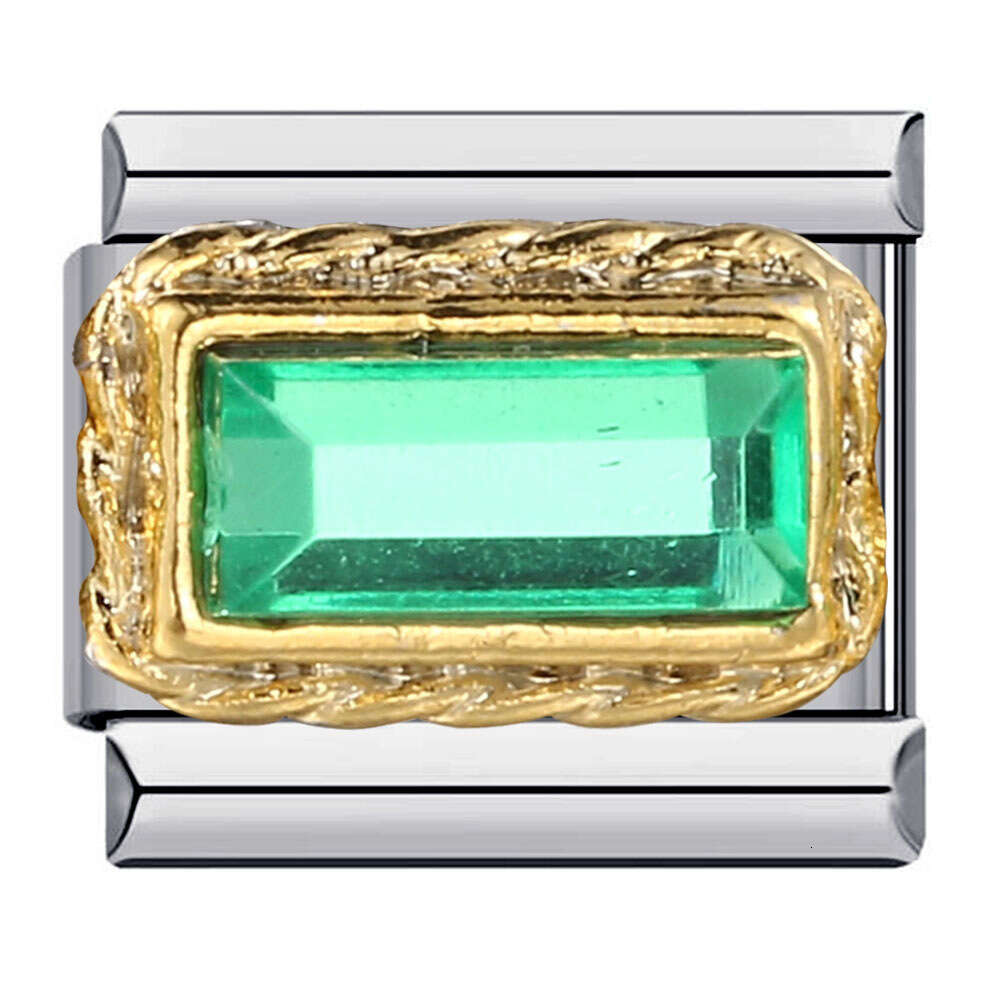 Icon Titanium Steel Gold Plated Enamel Cartoon DIY Beads Italian Charm Bracelet Italian Charm Links Stainless Steel Fit 9mm Bracelet Jewelry DIY Makin