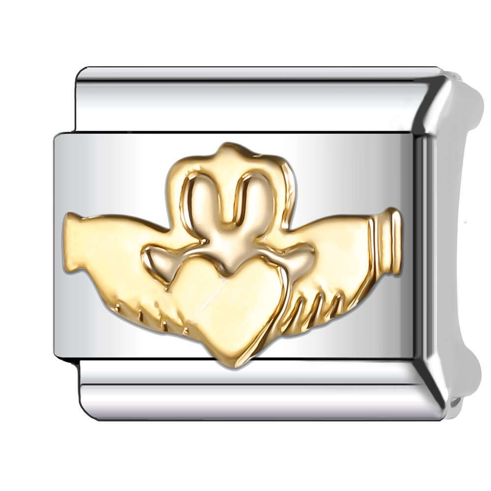 2024 Women's Gift Fashion Blue eyes bead Italian Charms Links Beads Fit 9mm Stainless Steel Bracelet Jewelry