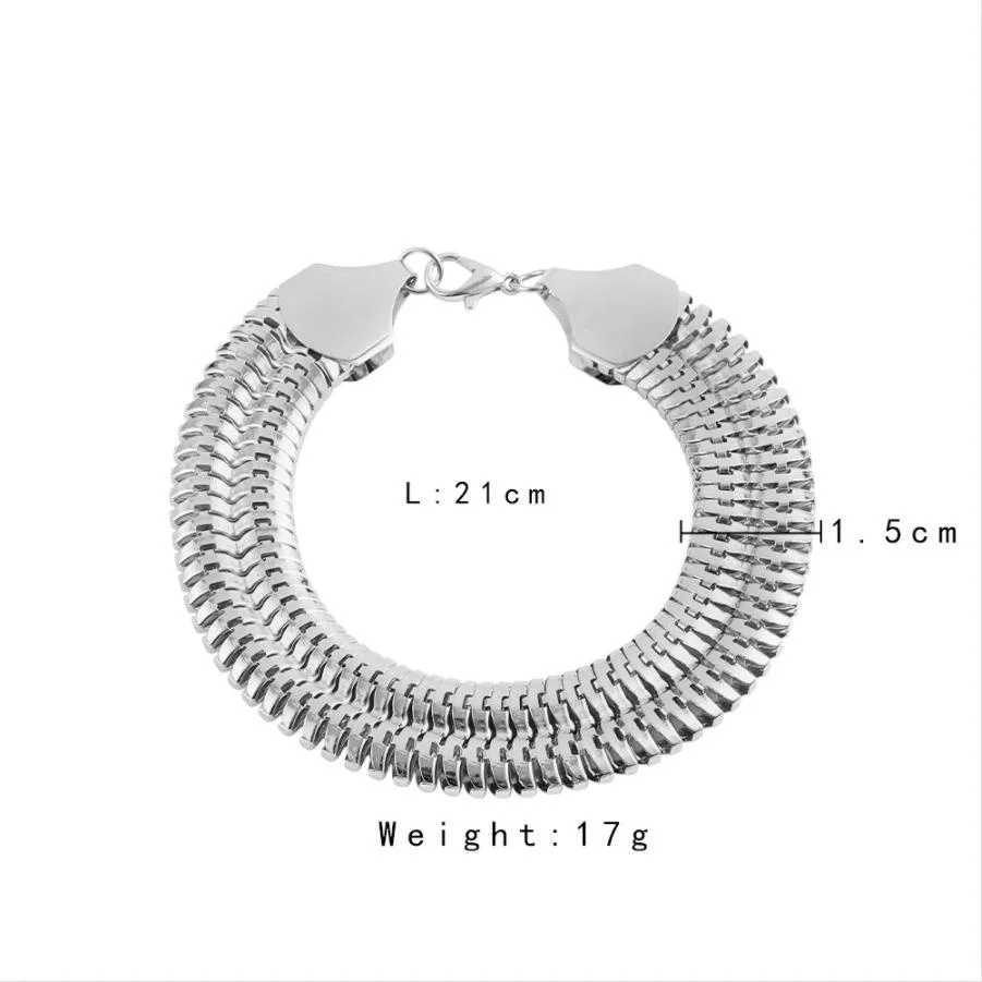 Korean Fashion Cuban Chain Men Bracelet Classic Stainless Steel Chain Bracelet for Men Women Party Jewelry Gift Pulsera HombreX240913