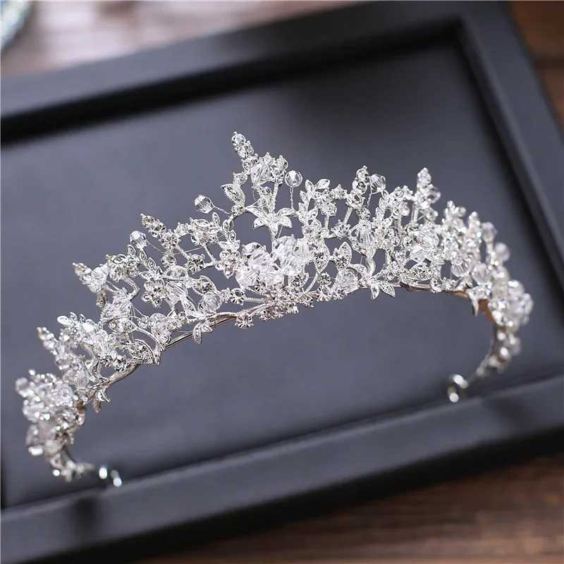 Luxury Bridal Tiara Hair Crown Wedding Hair Accessories for Women Silver Color Bridal Crowns and Tiara Women AccessoriesX240913