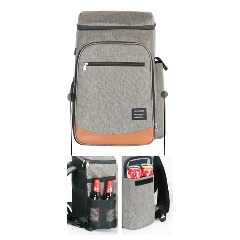 Bag Picnic Backpack Outdoor Travel Camping Storage Supplies Portable Hiking Coolers Used for Food Doors Lunch Boxes 240910