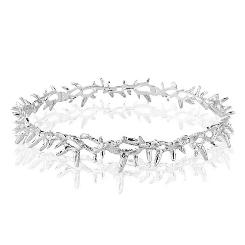 2024 New Fashion Irregular Alloy Thorn Headband for Hair Women Hair Bands Hair Accessories Bridal Hair Jewelry Tiara HeaddressX240913