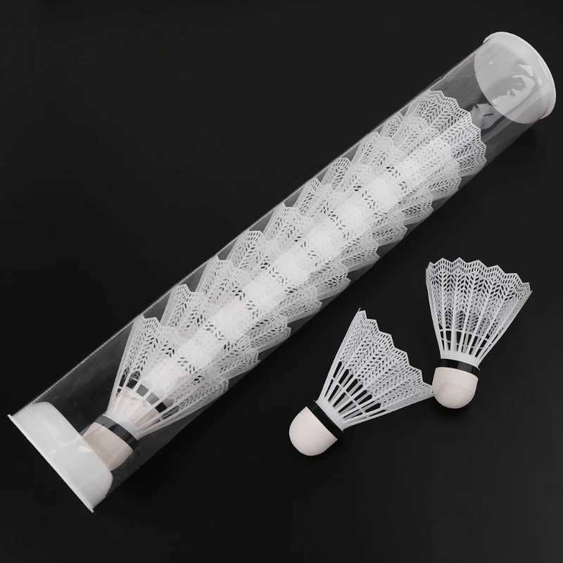 3Pcs 12pcs/Set Outdoor Badminton Airshuttle Plastic Nylon Birdies Shuttlecock Feather Resistance Wind Balls Ball For Training Y240912