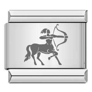 Titanium Steel Laser Carving Series 12 Constellation Italian Module Bracelet DIY Accessories Charm Links Stainless Fit 9Mm Jewelry Making Gifts