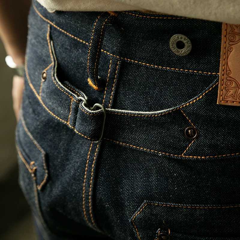 RS-0002B Read Description! Red Tornado High Waist Raw Indigo Selvage Unwashed Denim Pants Unsanforized Jean 14oz M240912