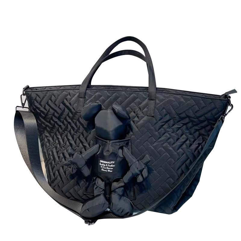 Halloween bag Single shoulder bag new women's bag nylon embroidered thread Tote bag Fashion cross-body bag large capacity travel bag