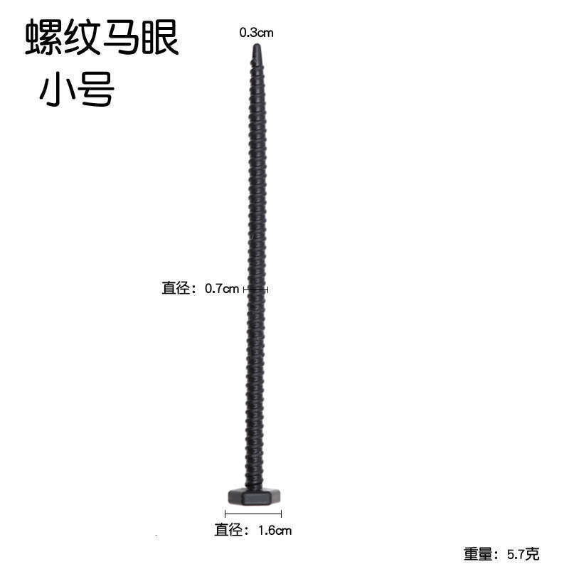 Threaded hexagonal silicone urethral plug, teasing and masturbating. Horse eye stick, glans plug, male use, training, adult sex toy