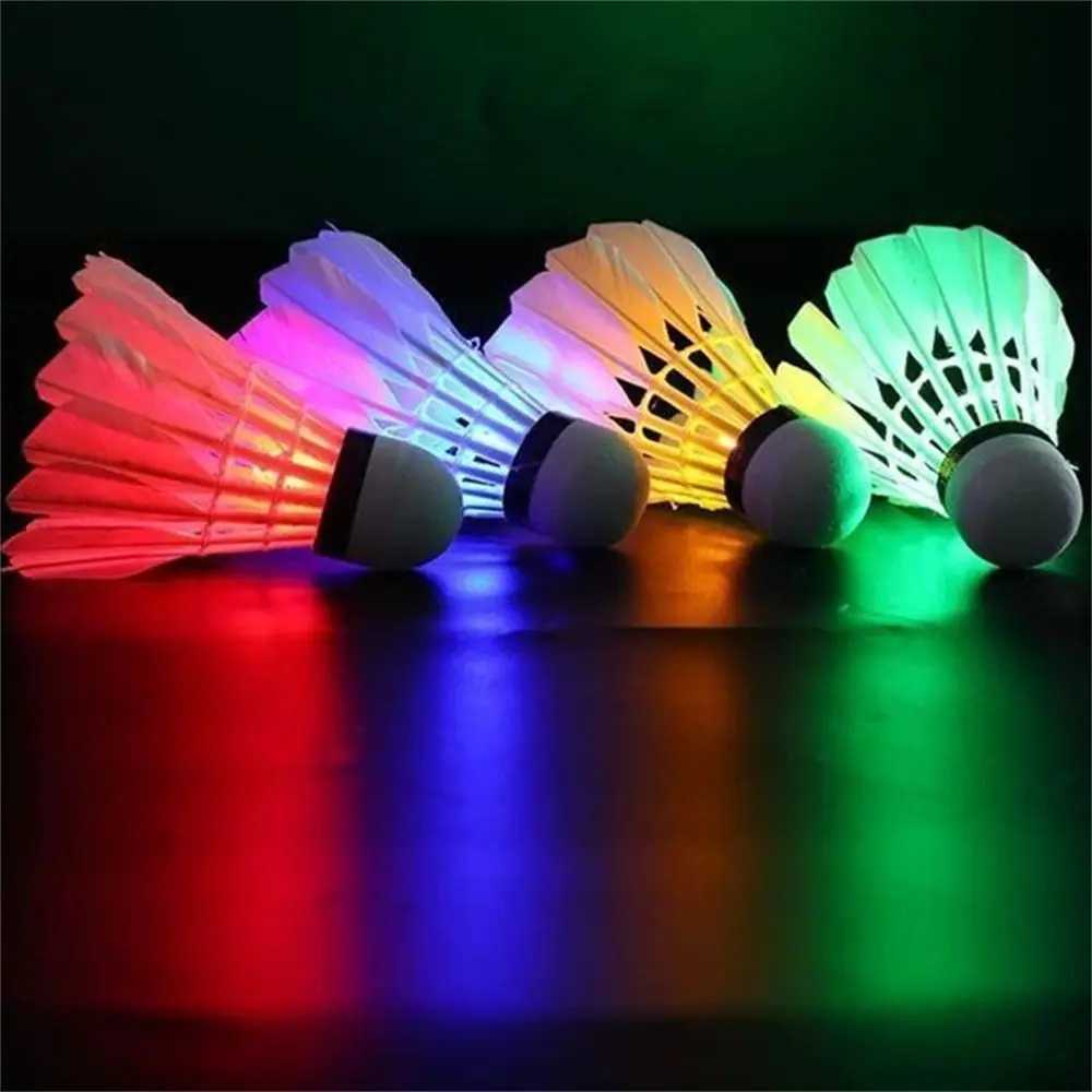 1pc Lighting Badminton Dark Night Colorful Led Lighting Sport Badminton Light Spot Shuttlecock Accessories Y240912