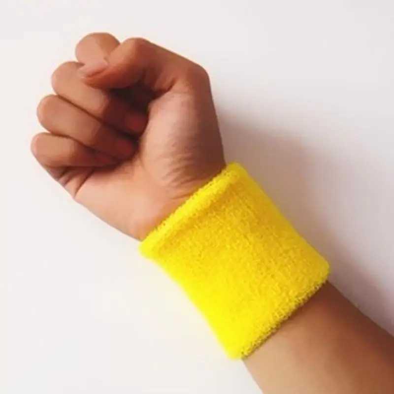 Wrist Support 1Pcs Cotton Sport Wristband Brace Wrap Bandage Gym Strap Running Tenis Sports Safety Wrist Support Padel Badminton Wrist Band z240913