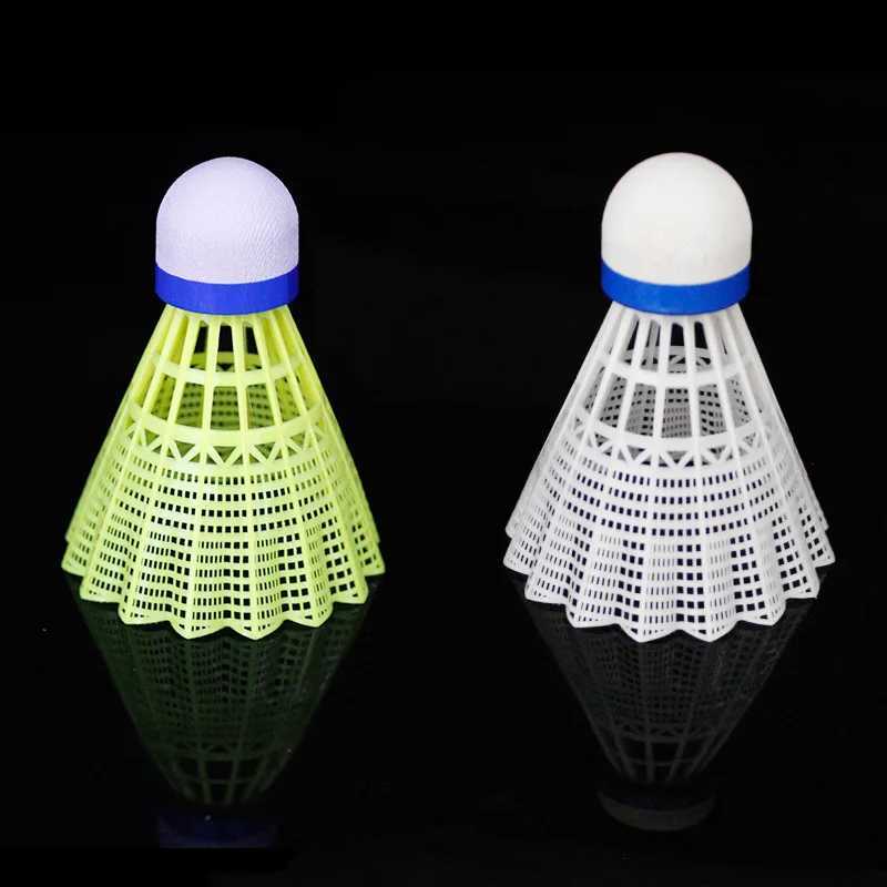 6pcs/tube Super Nylon Shuttlecock Table Fiber Ball Head Full Round Wool Style Plastic Use Durable Badminton for Outdoor Training Y240912