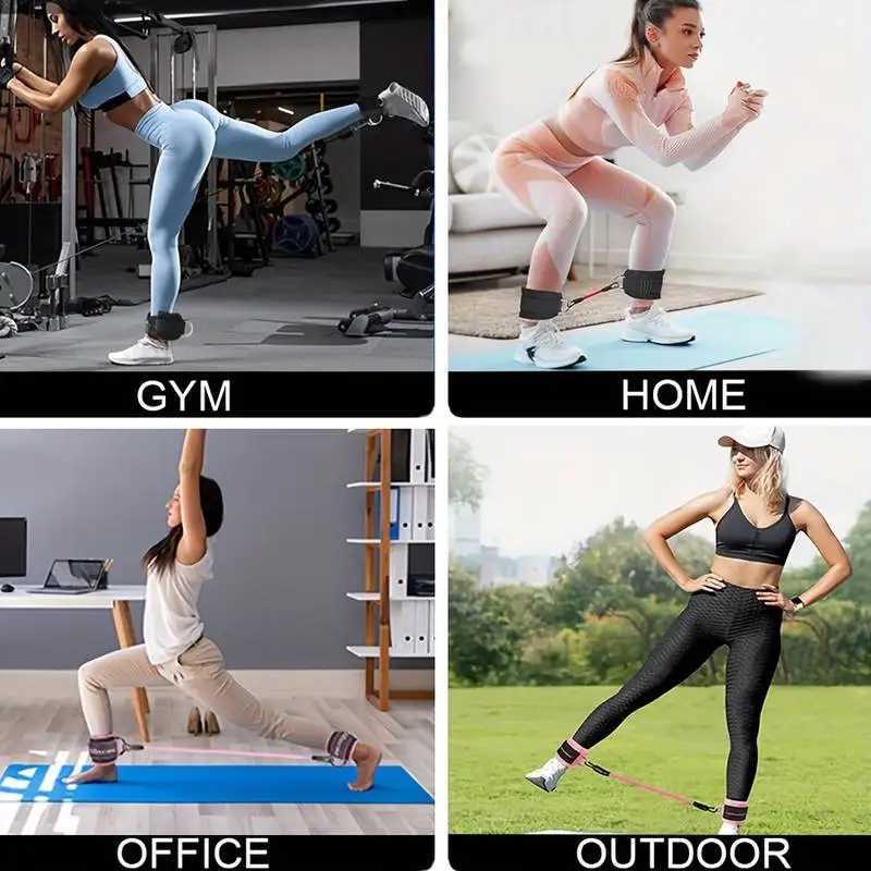 Gantry Frame Rear Kick Ankle Buckle Indoor Sports and Fitness Double Buckle Ankle and Hip Strength Training Ankle Protector Y240913