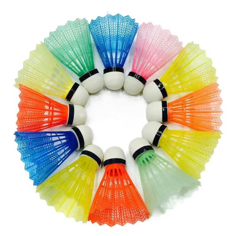 12PCS Sport Supplies Windproof Badminton Foam Head Stable Durable Nylon Shuttlecock Ball Wind Resistance Training Accessorise Y240912