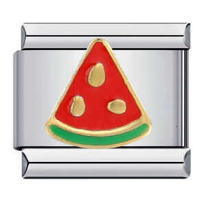 Four Season Element Gold-Plated enamel Personalized Welding Pattern Bracelet Italian Charm Links Stainless Steel Fit 9Mm Bracelet Jewelry DIY Making G