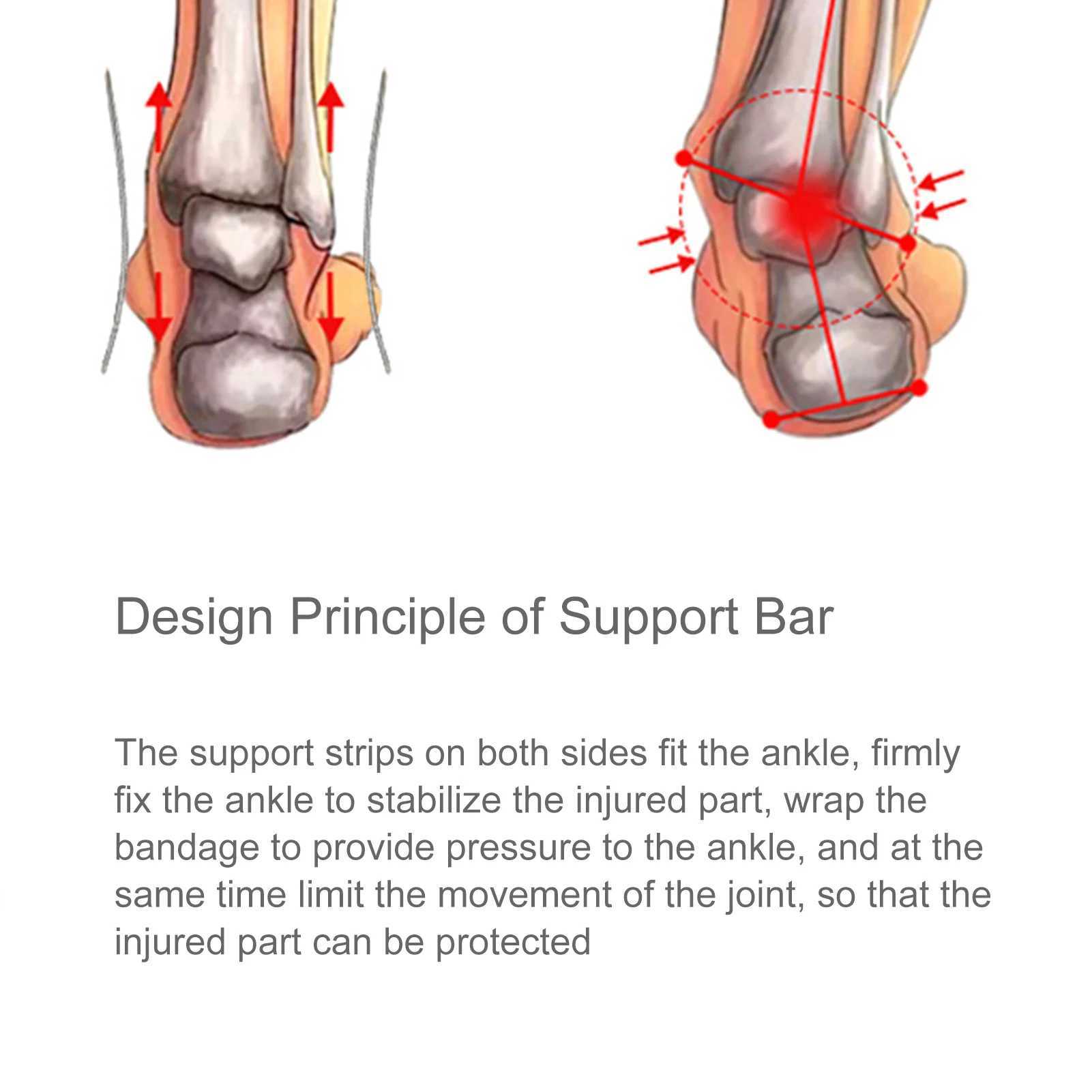 Ankle Support Strap Sports Foot Support Ankle Brace For Sprained Ankle Men Foot Guard Sprain Ankle Orthosis Bandage Wrap Joint Y240913