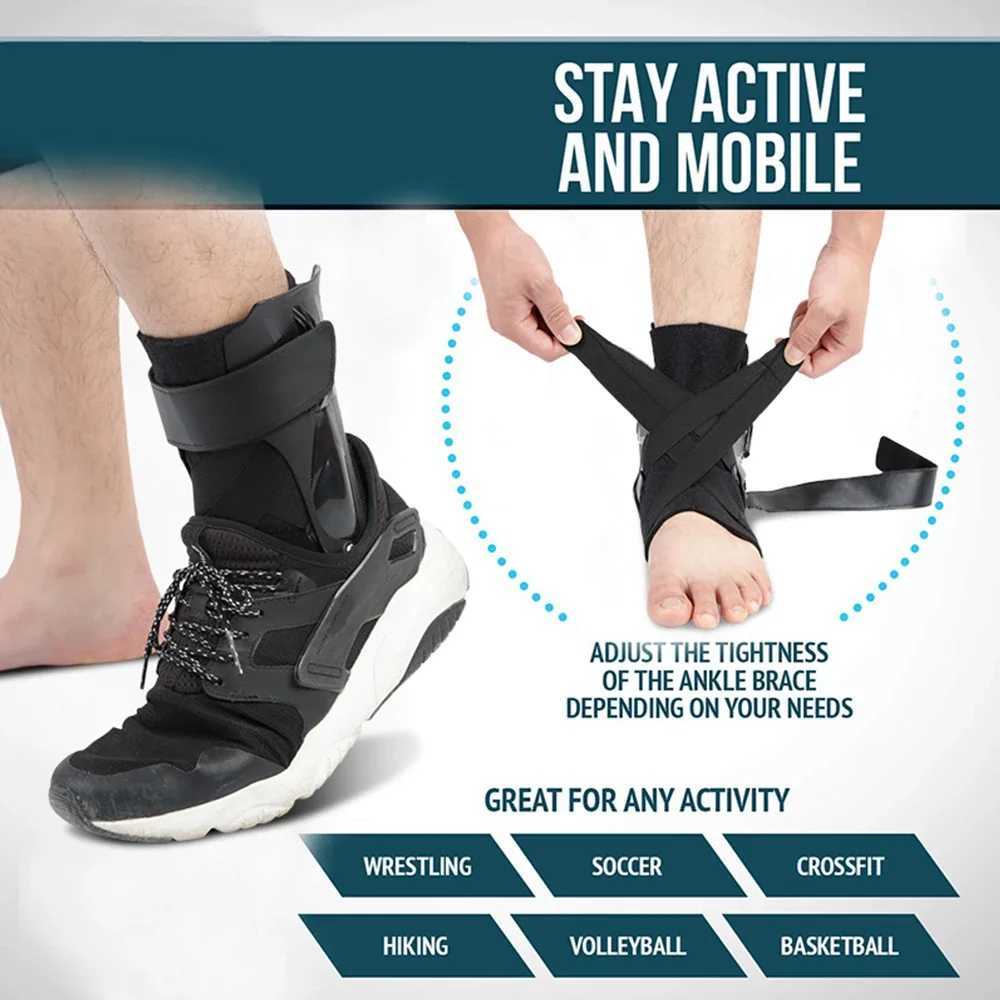 1 Piece Ankle Brace Support Adjustable Bandage Sports Foot Anklet Wrap Elastic Splint for Guard Sprains Injury Protector Unisex Y240913