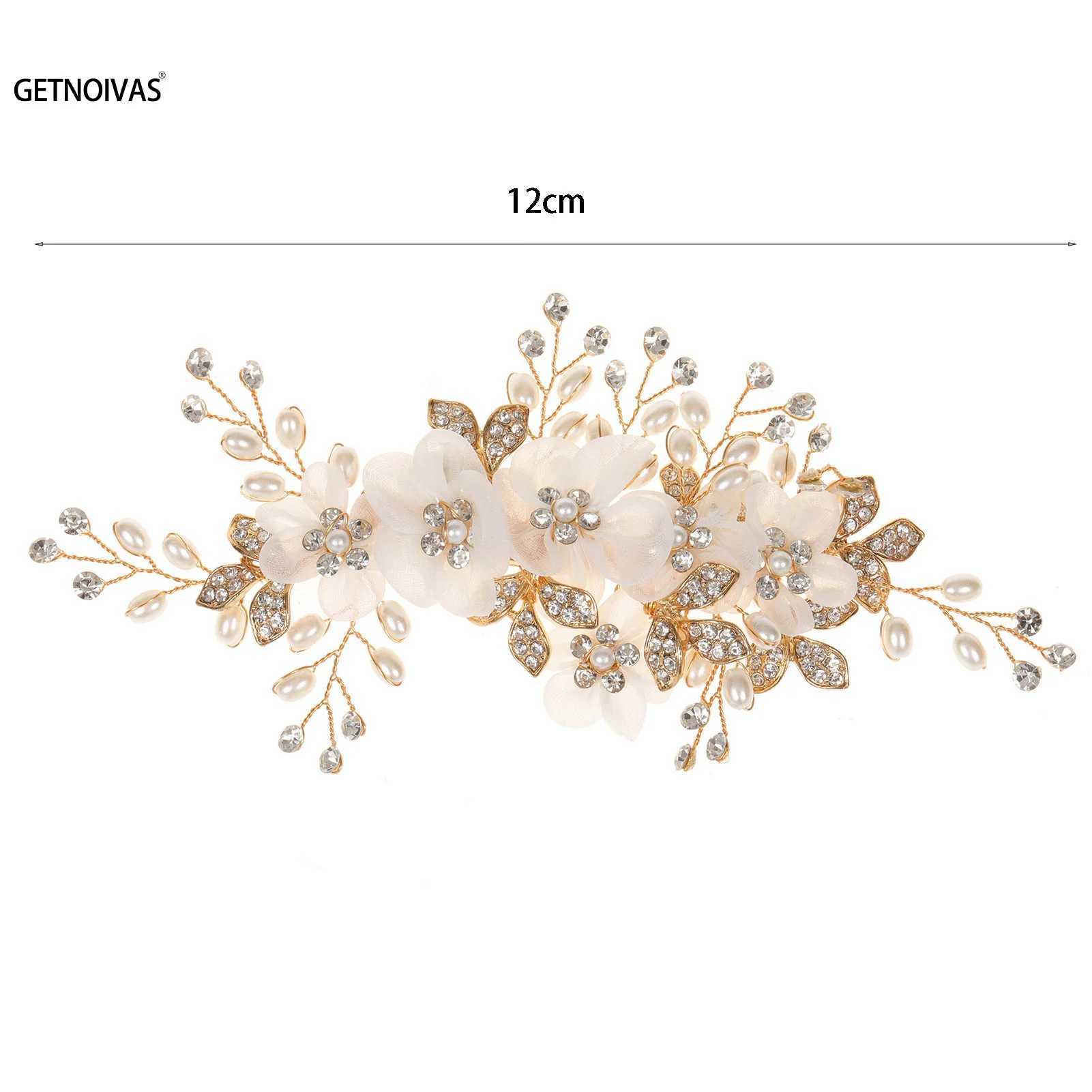 Bridal Crystal Pearl White Flower Hair Clip Floral Style Barrette Bride Hair Jewelry Bridesmaid Wedding Hair AccessoriesX240913