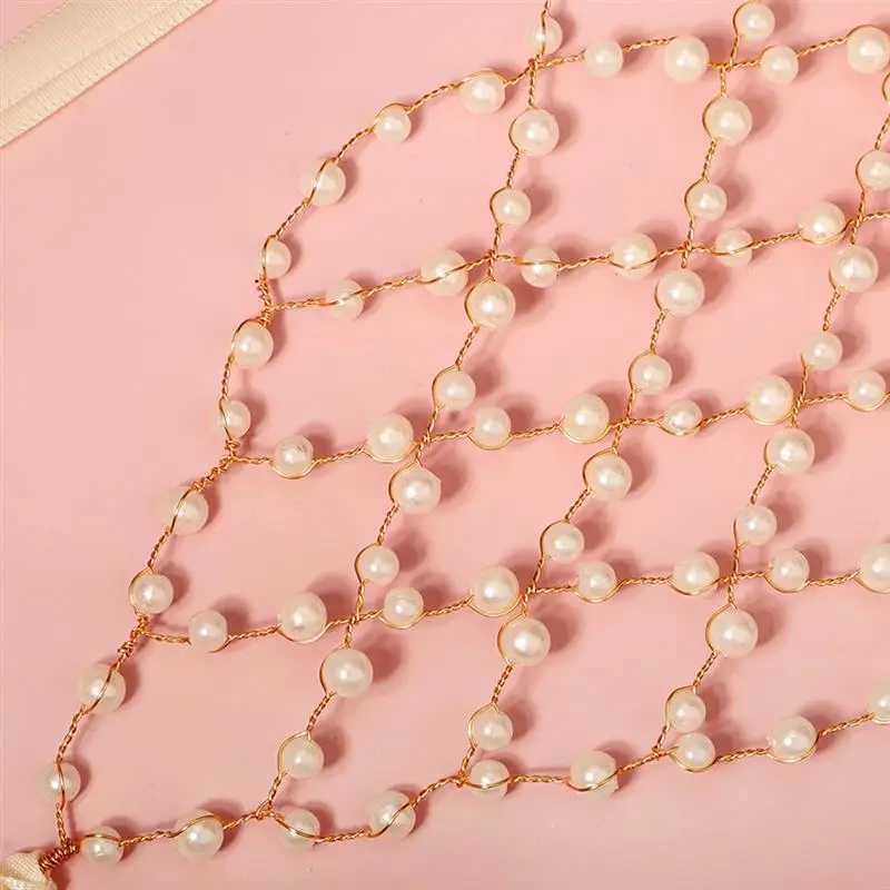 Bridal Headpiece Faux Pearl Decor Wedding Headband Bride Hair Jewelry Women Faux Pearl Headband Bride Tiara Hairband AccessoriesX240913