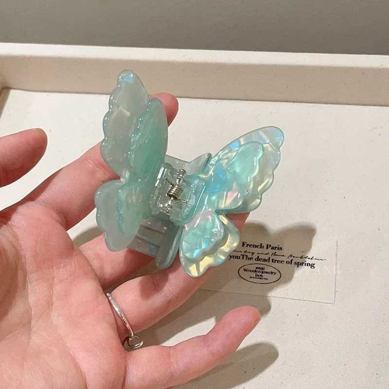 New Fairy Butterfly Hair Claw Acetate Crab Hair Clip Summer Sweet Princess Shark Clip for Women Girl Hairpin Hair AccessoriesX2409