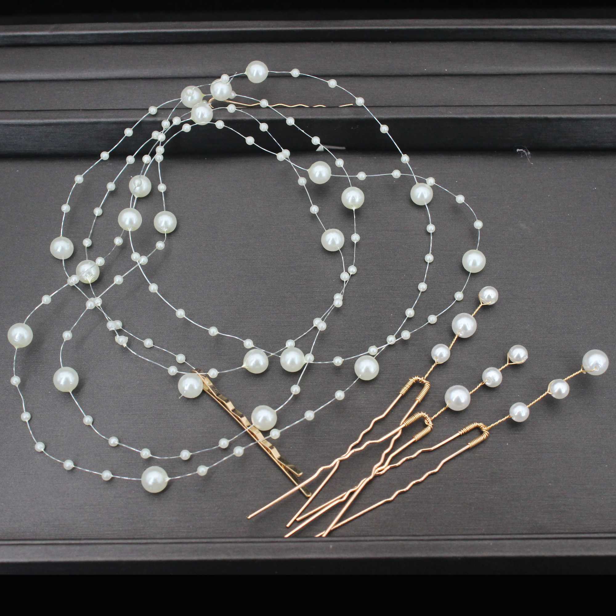 Elegant Bridal Hair Vine Beads Handmade Women Headband for Banquet Party Hair Ornaments Wedding Hair Jewelry Accessories GiftsX240913